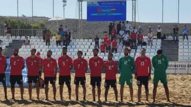 صورة منتخب الشاطئية يخسر من المغرب ويححصد المركز الرابع بدورة ألعاب البحر المتوسط